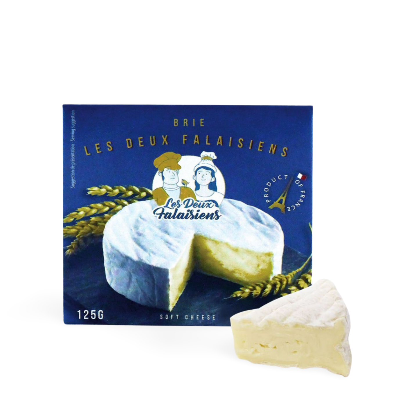 Brie Les Deux Falaisiens Soft Cows Milk Pasteurized Terry Selection